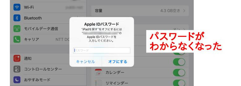 初回設定でApple IDのメールアドレスを打ち間違えると直すのが大変 