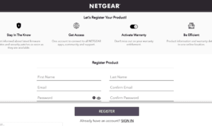 NETGEARアカウント作成と製品登録